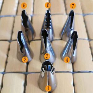 7pcs/set High quality stainless steel icing nozzles