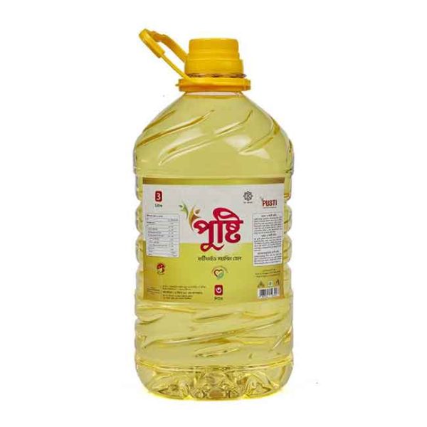 Pusti Soyabean Oil 5ltr (পুষ্টি সয়াবিন)