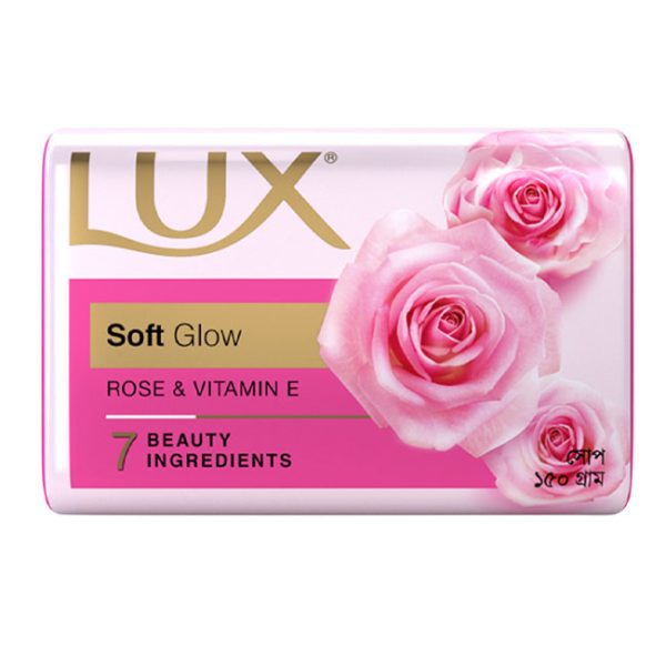Lux Soap 150 gm; Soft Silky Hydrated 3 Scent Rose Jasmine Sandalwood - Arad  Branding
