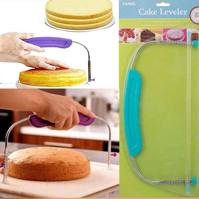 1 Pc 34cm Adjustable Cake Slicer Wire Stainless Steel Bread Cake Cutter Leveler  Baking Tools Kitchen  Fruugo IN