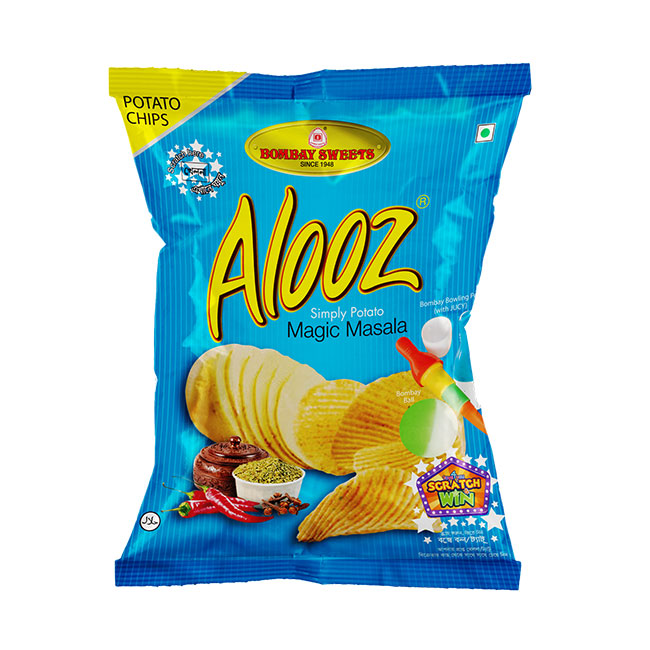 Alooz Waves Hot Flavour Potato Chips Dokanpat