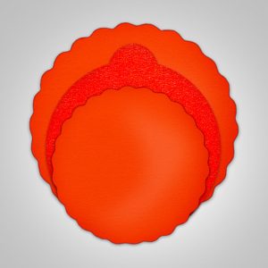 Round Red Cake Board