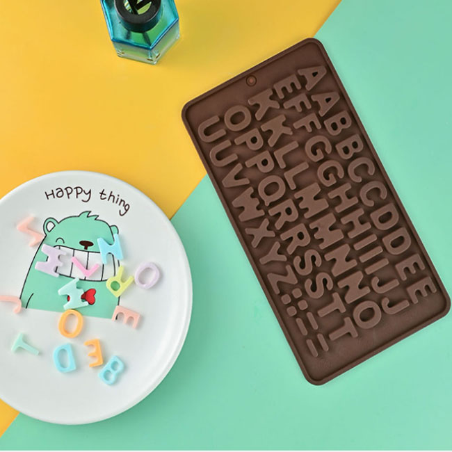 Alphabet Silicone Chocolate Mold