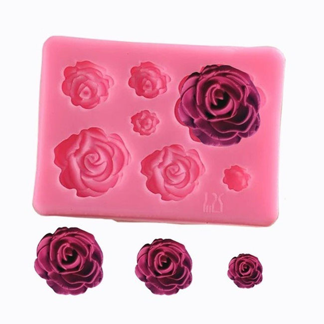 3D Rose Flowers Silicone Mold