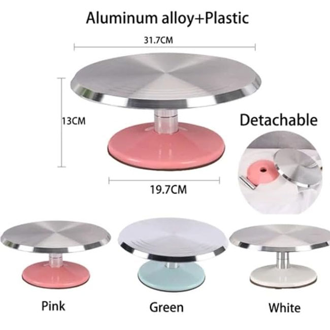 aluminium-alloy-heavy-duty-12inch-cake-stand-cake-turntable-set